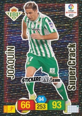 Sticker Joaquín - Liga Santander 2018-2019. Adrenalyn XL n. 452 - Panini