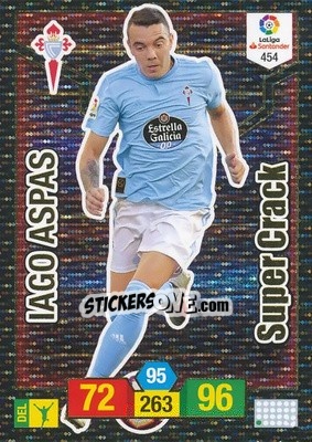 Sticker Iago Aspas - Liga Santander 2018-2019. Adrenalyn XL n. 454 - Panini