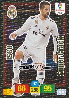 Sticker Isco - Liga Santander 2018-2019. Adrenalyn XL n. 456 - Panini