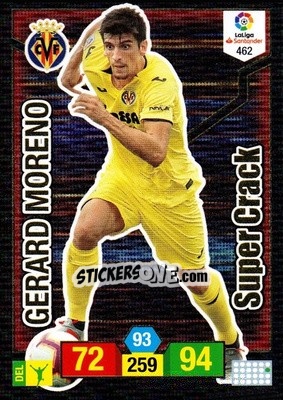 Sticker Gerard Moreno - Liga Santander 2018-2019. Adrenalyn XL n. 462 - Panini