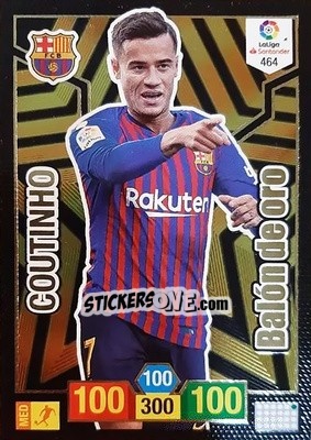 Sticker Coutinho - Liga Santander 2018-2019. Adrenalyn XL n. 464 - Panini
