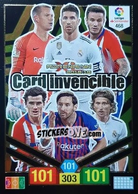 Cromo Card Invencible - Liga Santander 2018-2019. Adrenalyn XL - Panini