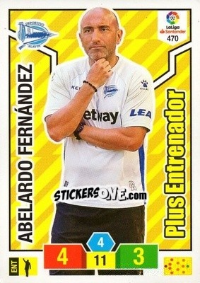Sticker Abelardo Fernández - Liga Santander 2018-2019. Adrenalyn XL n. 470 - Panini