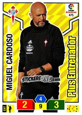 Sticker Miguel Cardoso - Liga Santander 2018-2019. Adrenalyn XL n. 475 - Panini