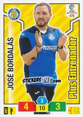 Sticker José Bordalás - Liga Santander 2018-2019. Adrenalyn XL n. 478 - Panini