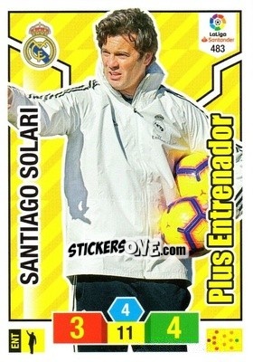 Cromo Santiago Solari - Liga Santander 2018-2019. Adrenalyn XL n. 483 - Panini