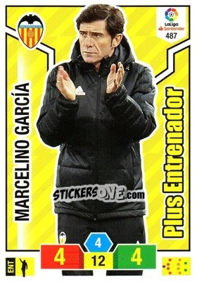 Sticker Marcelino - Liga Santander 2018-2019. Adrenalyn XL n. 487 - Panini