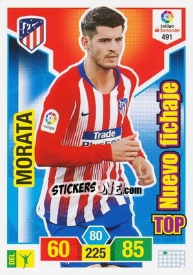 Sticker Morata - Liga Santander 2018-2019. Adrenalyn XL n. 491 - Panini