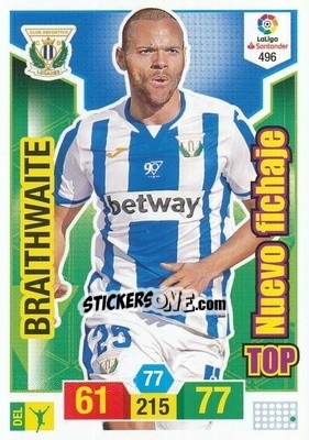 Sticker Braithwaite - Liga Santander 2018-2019. Adrenalyn XL n. 496 - Panini