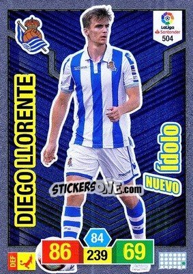 Sticker Diego Llorente - Liga Santander 2018-2019. Adrenalyn XL n. 504 - Panini