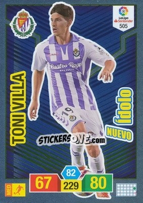 Sticker Toni Villa - Liga Santander 2018-2019. Adrenalyn XL n. 505 - Panini