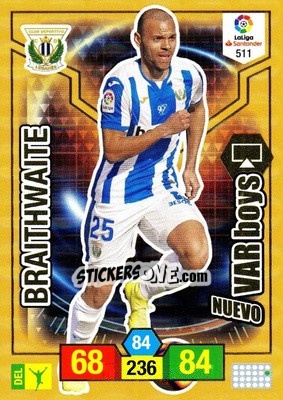 Cromo Braithwaite - Liga Santander 2018-2019. Adrenalyn XL - Panini