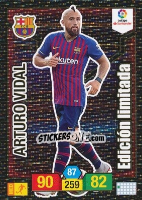 Figurina Arturo Vidal - Liga Santander 2018-2019. Adrenalyn XL - Panini