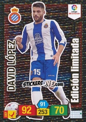 Sticker David López - Liga Santander 2018-2019. Adrenalyn XL - Panini