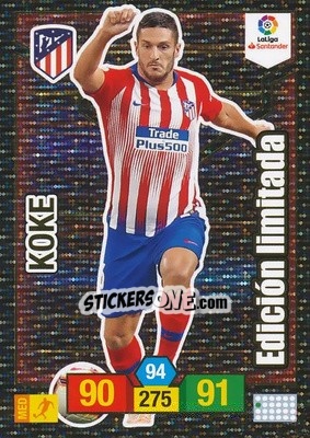 Figurina Koke - Liga Santander 2018-2019. Adrenalyn XL - Panini