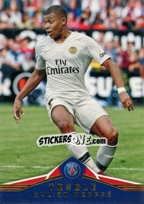 Sticker Kylian Mbappe - Treble Soccer 2018-2019 n. 1 - Panini