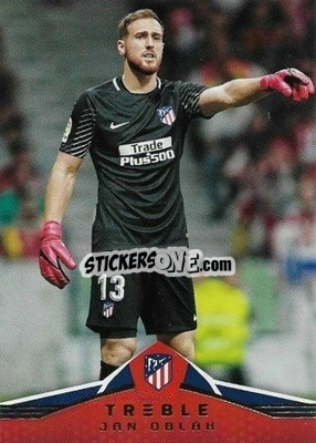 Sticker Jan Oblak - Treble Soccer 2018-2019 n. 22 - Panini