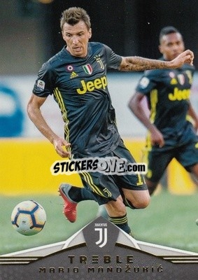 Sticker Mario Mandzukic - Treble Soccer 2018-2019 - Panini