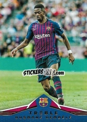 Sticker Ousmane Dembele - Treble Soccer 2018-2019 - Panini