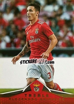 Sticker Alejandro Grimaldo - Treble Soccer 2018-2019 n. 54 - Panini
