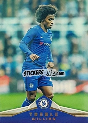 Sticker Willian - Treble Soccer 2018-2019 n. 60 - Panini