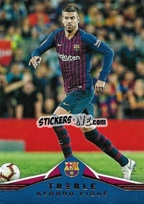 Sticker Gerard Pique - Treble Soccer 2018-2019 n. 73 - Panini