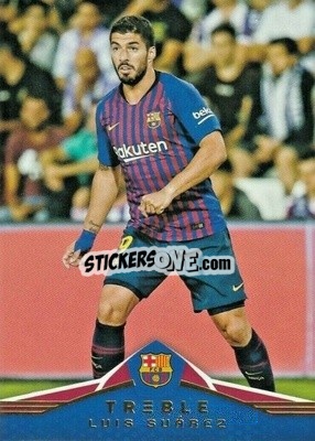 Sticker Luis Suarez - Treble Soccer 2018-2019 - Panini