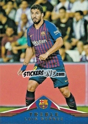Sticker Luis Suarez - Treble Soccer 2018-2019 n. 84 - Panini