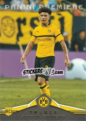 Sticker Jadon Sancho - Treble Soccer 2018-2019 n. 180 - Panini