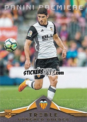 Sticker Goncalo Guedes - Treble Soccer 2018-2019 n. 186 - Panini