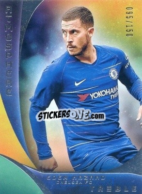 Sticker Eden Hazard - Treble Soccer 2018-2019 - Panini