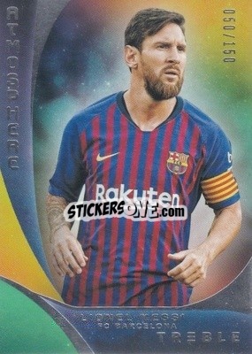 Sticker Lionel Messi - Treble Soccer 2018-2019 n. A-6 - Panini