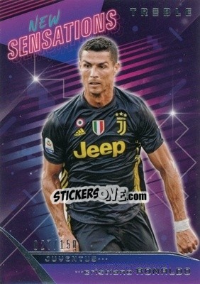 Sticker Cristiano Ronaldo - Treble Soccer 2018-2019 n. NS-12 - Panini