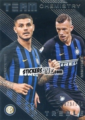 Figurina Ivan Perisic / Mauro Icardi - Treble Soccer 2018-2019 - Panini