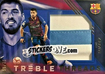 Sticker Luis Suarez - Treble Soccer 2018-2019 n. TT-14 - Panini