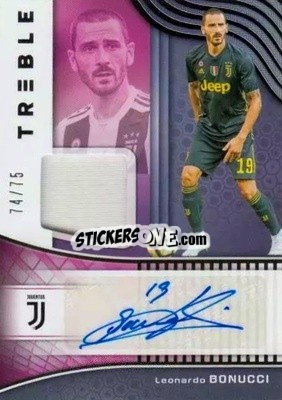 Sticker Leonardo Bonucci - Treble Soccer 2018-2019 n. JA-4 - Panini