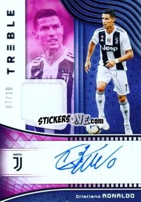 Sticker Cristiano Ronaldo - Treble Soccer 2018-2019 n. JA-10 - Panini