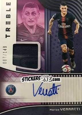 Sticker Marco Verratti - Treble Soccer 2018-2019 n. JA-22 - Panini