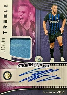Sticker Stefan de Vrij - Treble Soccer 2018-2019 n. JA-34 - Panini
