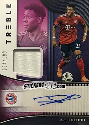 Sticker David Alaba - Treble Soccer 2018-2019 n. JA-40 - Panini