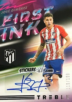 Figurina Jose Gimenez - Treble Soccer 2018-2019 - Panini