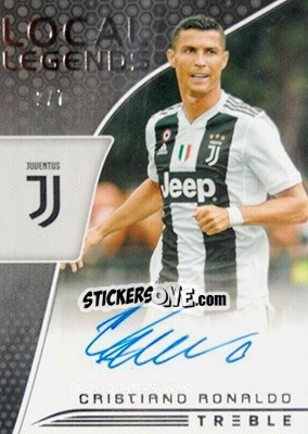 Sticker Cristiano Ronaldo - Treble Soccer 2018-2019 n. LL-4 - Panini