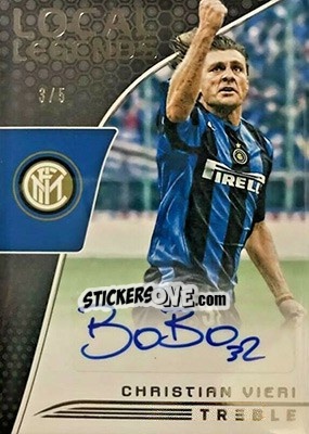 Sticker Christian Vieri - Treble Soccer 2018-2019 n. LL-12 - Panini