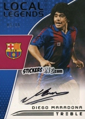 Sticker Diego Maradona - Treble Soccer 2018-2019 n. LL-14 - Panini