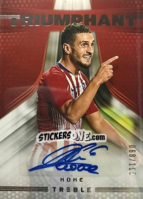 Sticker Koke - Treble Soccer 2018-2019 n. T-11 - Panini