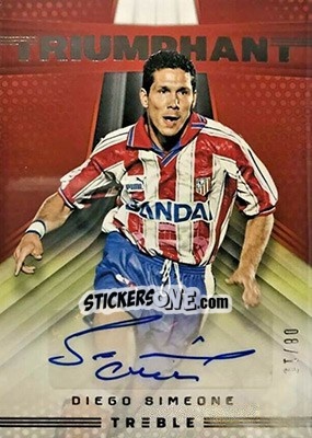 Sticker Diego Simeone - Treble Soccer 2018-2019 n. T-14 - Panini