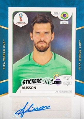 Sticker Alisson - Treble Soccer 2018-2019 n. WC-4 - Panini
