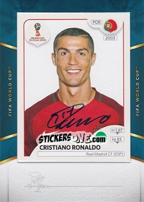 Sticker Cristiano Ronaldo - Treble Soccer 2018-2019 n. WC-8 - Panini