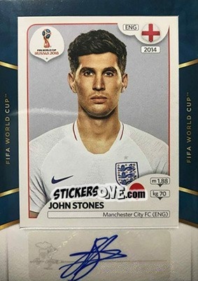 Sticker John Stones - Treble Soccer 2018-2019 n. WC-12 - Panini