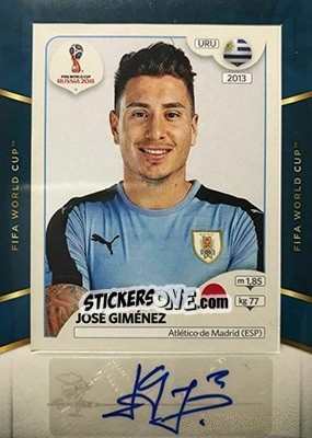 Sticker Jose Gimenez - Treble Soccer 2018-2019 - Panini